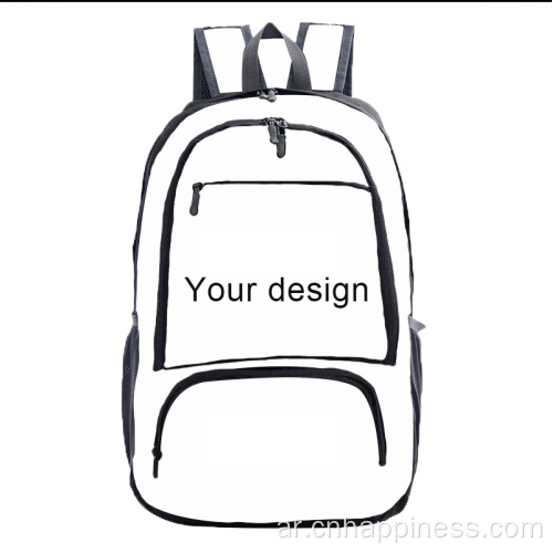 شعار مخصص طباعة للجنسين سعة Mochilas حقيبة تحمل على الظهر
